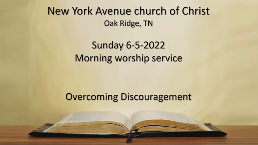 Overcoming Discouragement