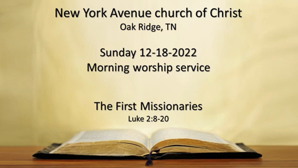 The First Missionaries