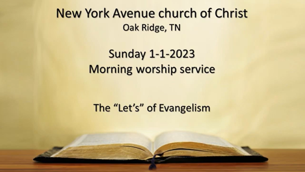 The Let’s of Evangelism