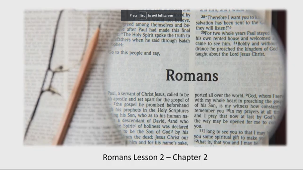 Romans – Chapter 3 – Lesson 3